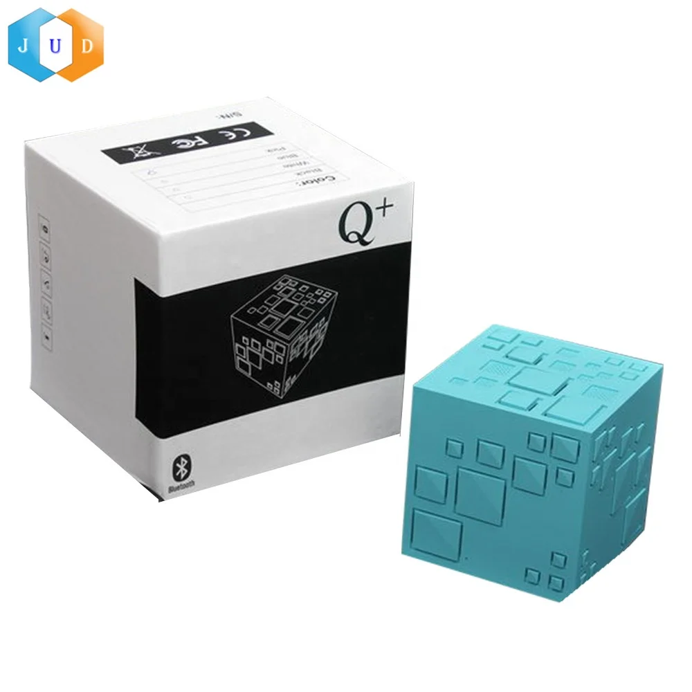 
JD 2019 Hot LED Flashing Wireless BT Cube Speaker Rechargeable Bass Square Cubic Wireless Speaker Christmas Portable BT Speaker 