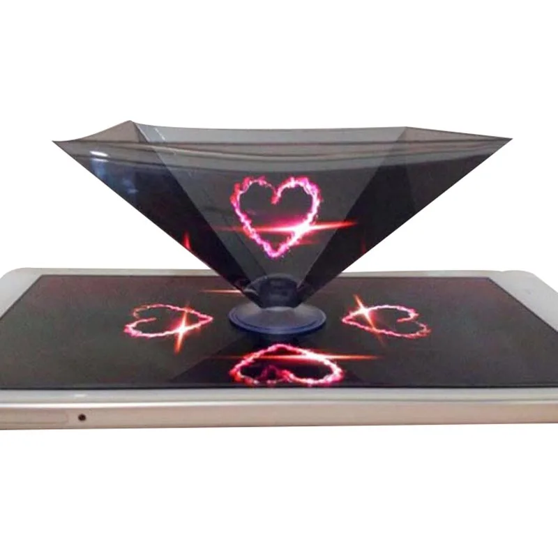 
 2020 рекламный подарок, популярный индивидуальный логотип и упаковка, 3D голографическая пирамида для просмотра голограммы  