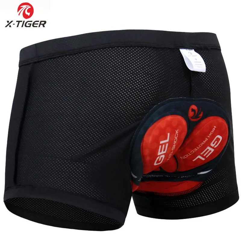 
X-Tiger Women Cycling Underwear Men 3D Padded Shockproof Mountain MTB Bicycle Shorts Riding Bike Sport Underwear Tights Shorts 