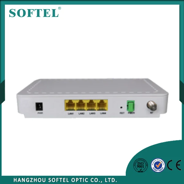 Волоконно-Оптические Оборудование 4GE + CATV GPON ONT для VOD