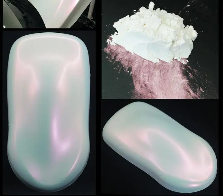 iridescent blue ghost effect car paint pearl dip pigment