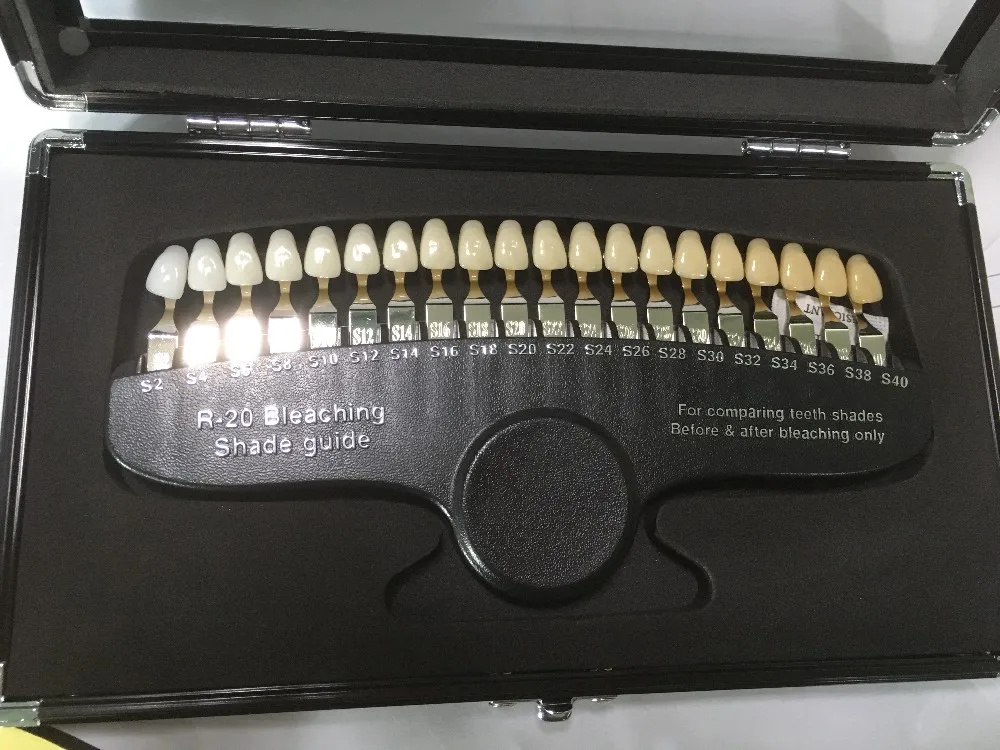 
3D Teeth whitening shade guide 20 colors . 