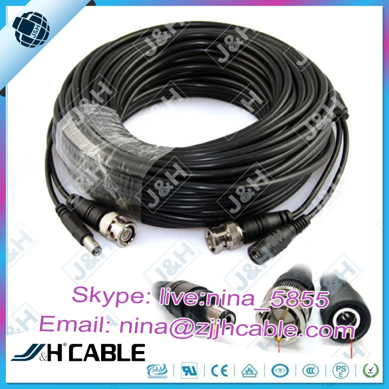 75 ОМ RG59 BNC Трансляции Коаксиального Кабеля