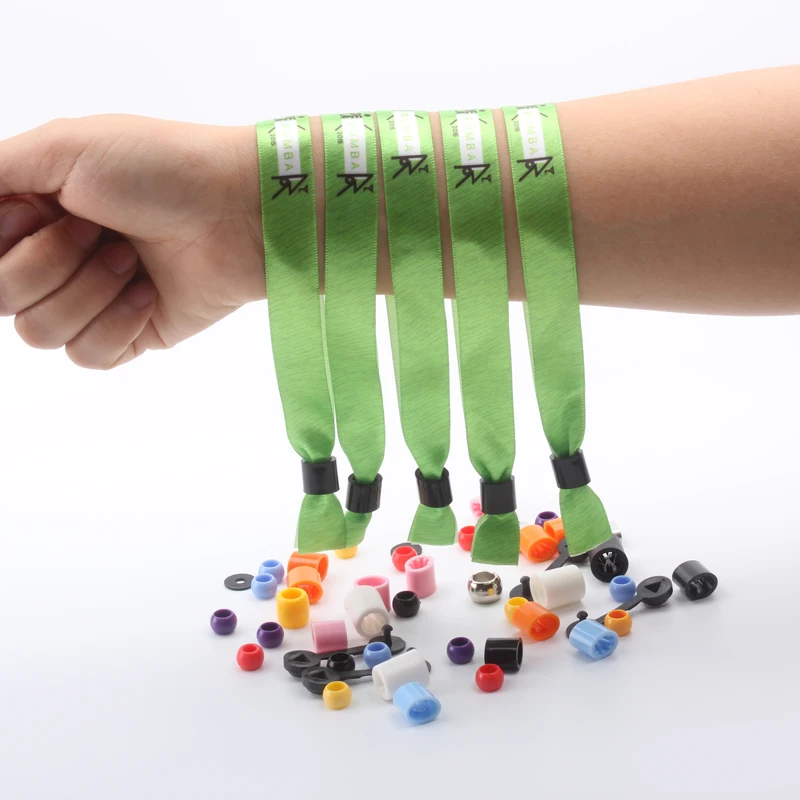 Custom fabric sublimated satin ribbon wristband friendship bracelets for hallowmas