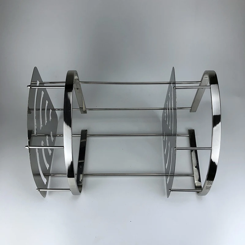 
Wall mounted bathroom shelves 2 tier 304 stainless steel shower rack 