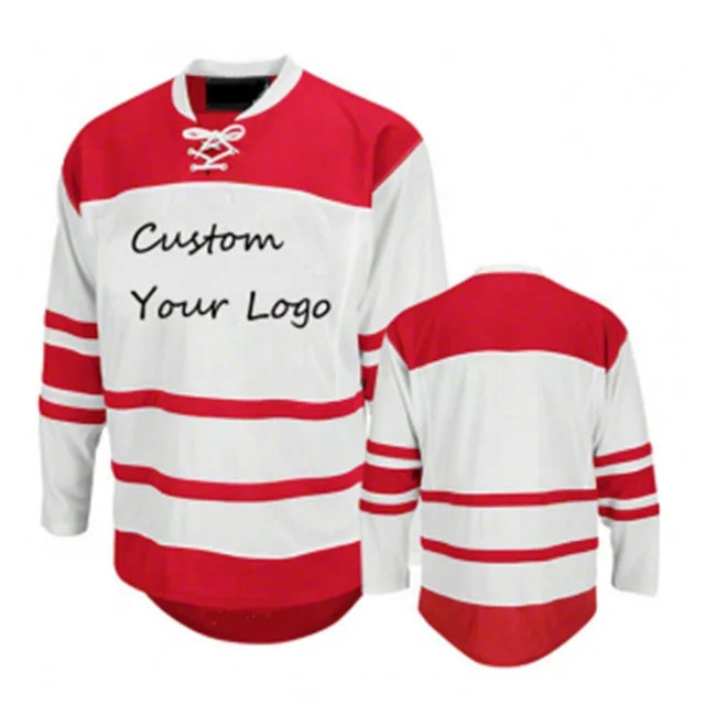 
100% polyester sublimation printing custom ice hockey jersey 