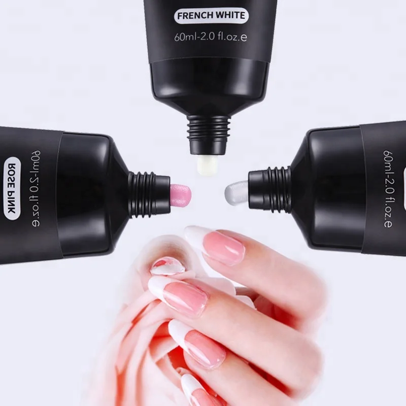 ICE MA no burn no pain poly nail gel crystal shinny poly gel nails builder