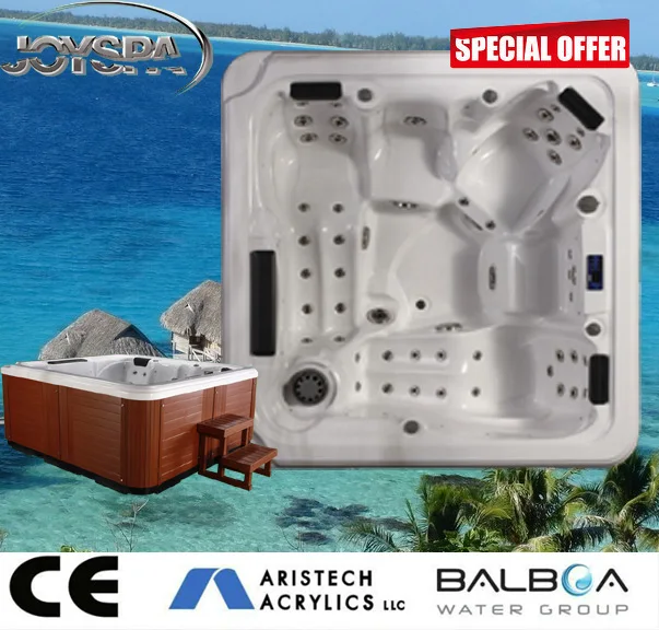 OEM JOY SPA JY8012 High Quality 5 Persons Balboa Outdoor Spa Hot Tubs with 61 Jets