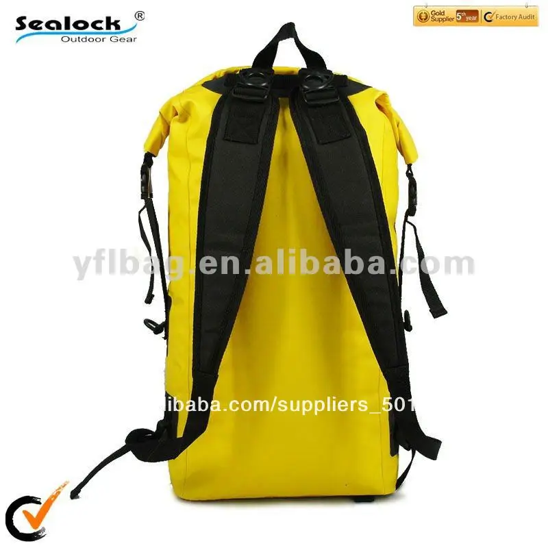 2014 мода желтый водонепроницаемый рюкзак для подростков