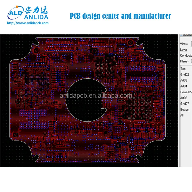 
Unmanned Aerial Vehicle (UAV) 8 layers hdi pcb board design services 