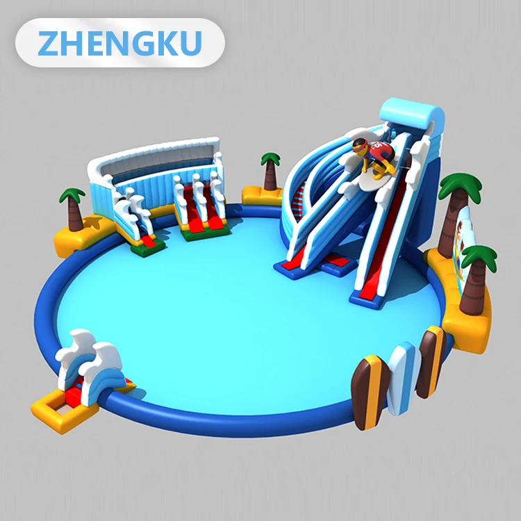 Water bouncer fun city combo adult inflatable slides venue recreation water slide inflatable kids