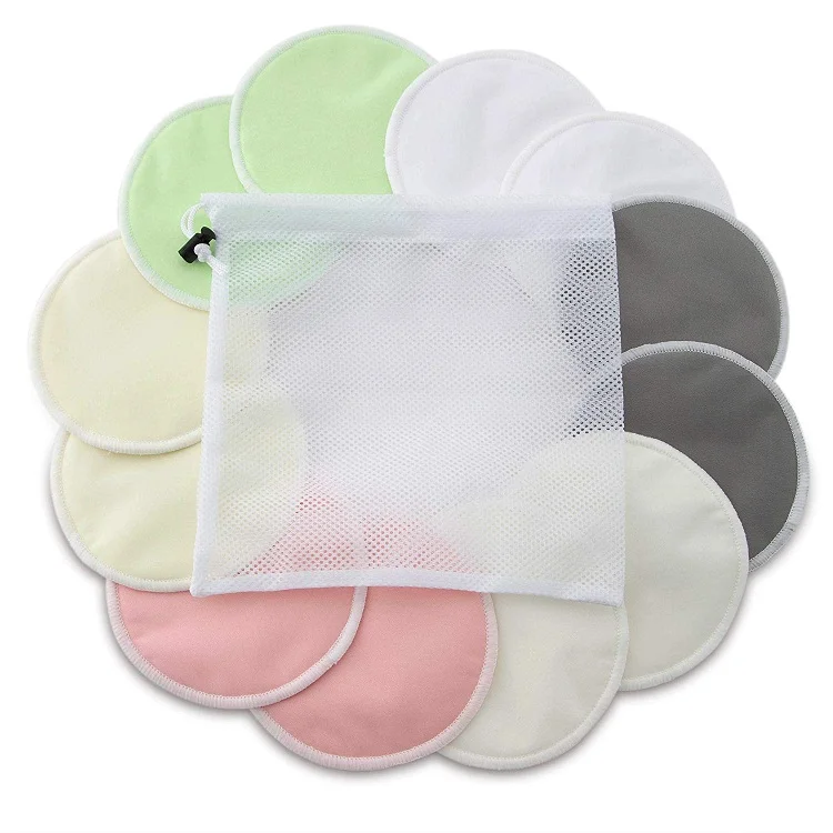 
factory custom bamboo organic nursing breast feeding pads 