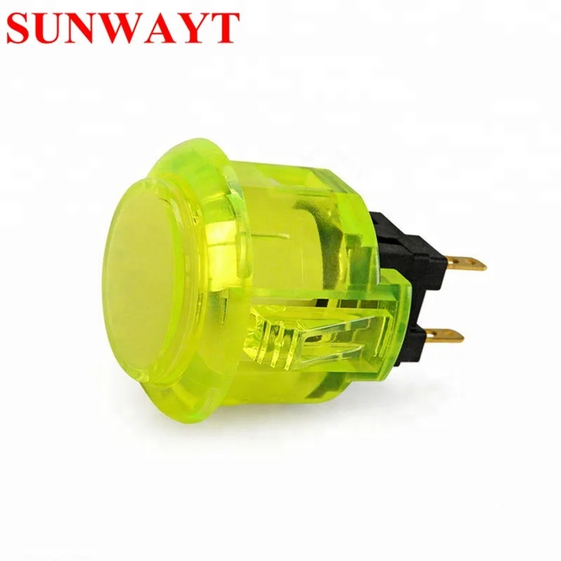 Arcade Video Game Machine Transparent Japanese original Sanwa OBSC-30/24 clear Push Button for sale