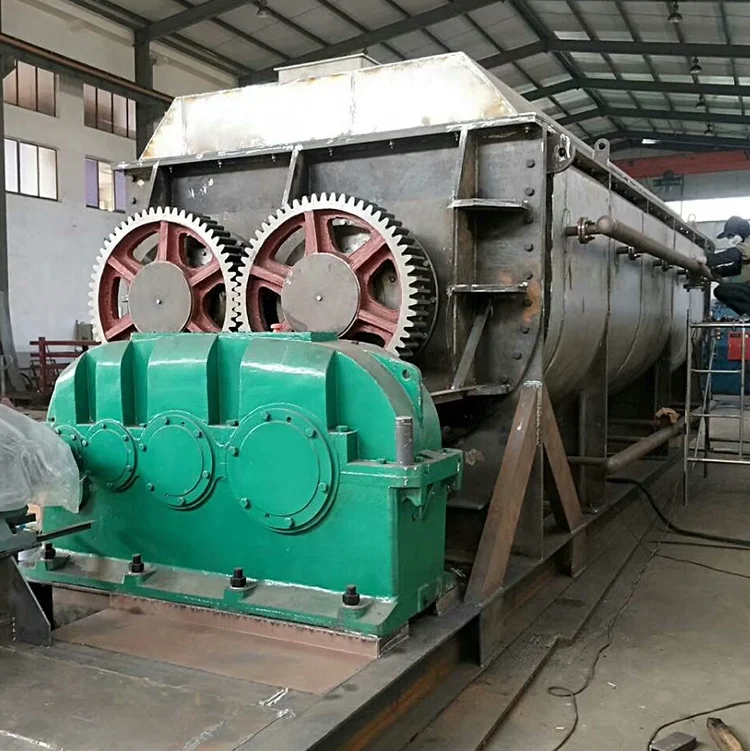 food waste paddle dryer slurry material paddle dryer and sludge dryer