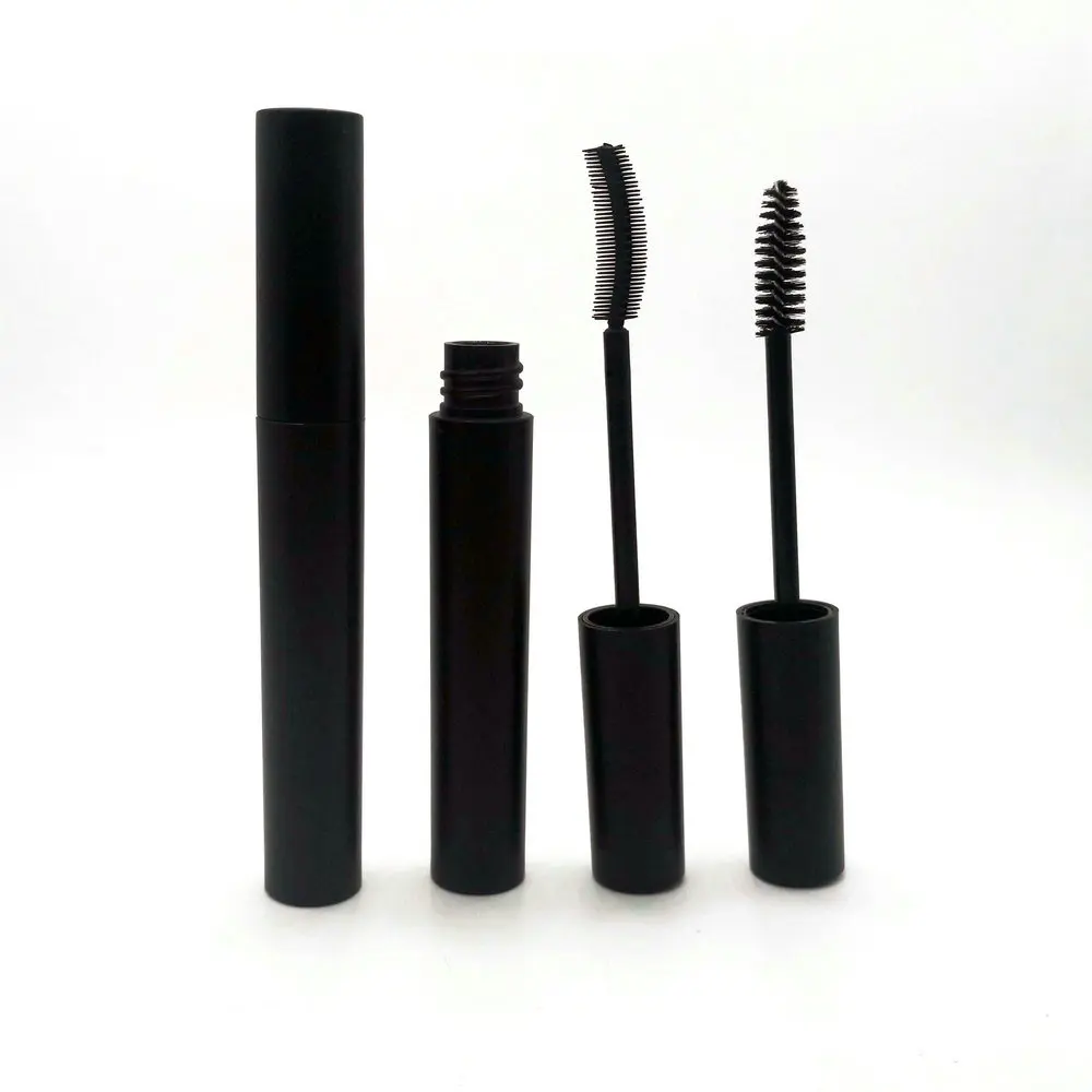 matt black 4ml empty mascara tube container with silicone tip