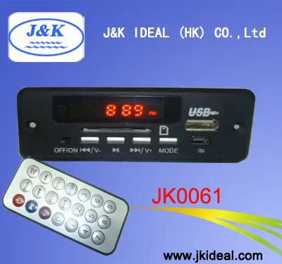 JK0061 fm mp3 usb sd aux декодер доска