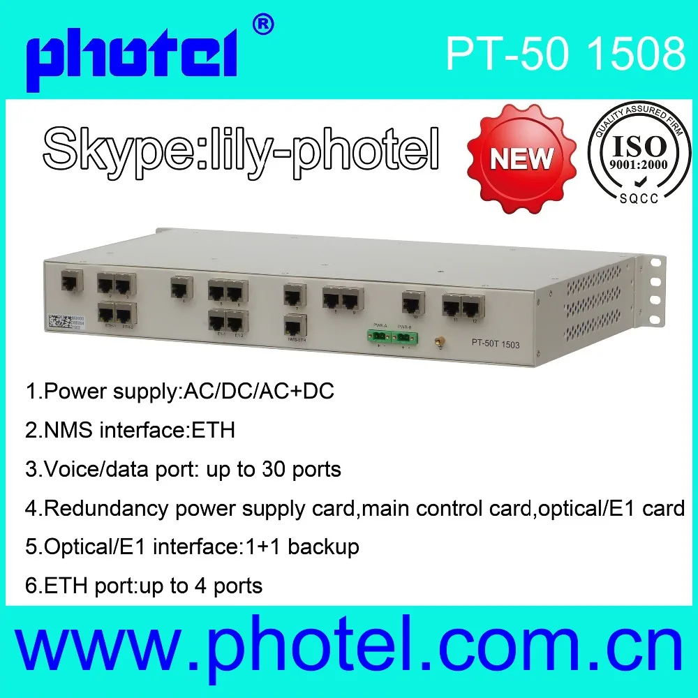 
1~30ch FXO/FXS to Fiber, Phone over Fiber PCM Multiplexer 