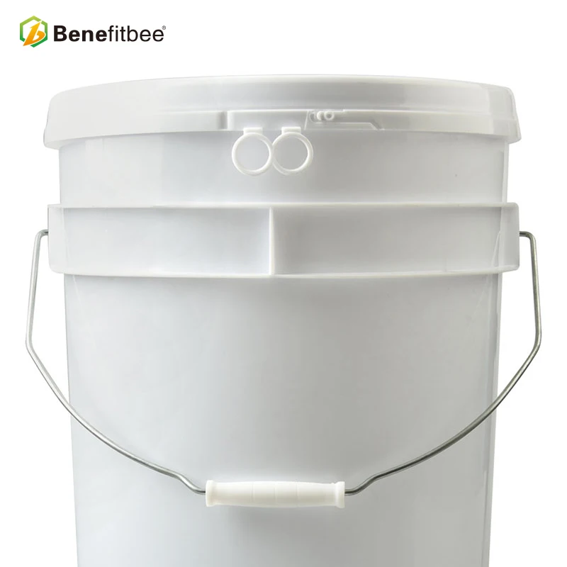 High quality Plastic White Honey Busket/Pail With Honey Gate