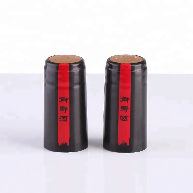 Glass bottle wine used pvc wine shrink wrap capsule