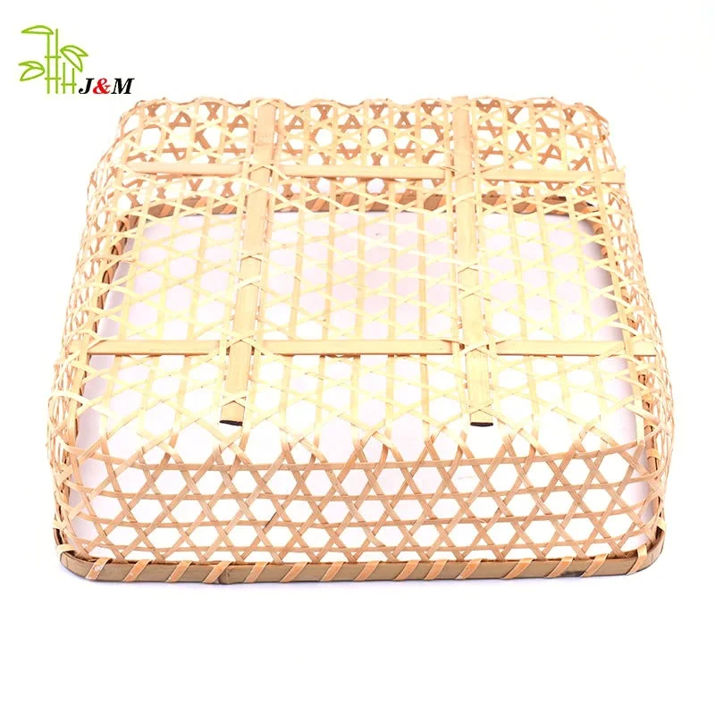 Handcraft Bamboo Products Bamboo Rectangle Bread Basket Living Room Hotel Storage Basket