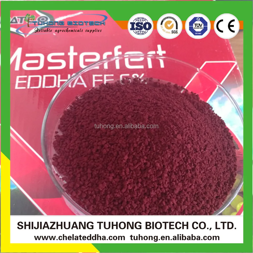 
EDDHA-Fe-6Efficient chelate iron fertilizer Yellow leaf disease bane/Organic Fertilizer EDDHA Fe 6% 
