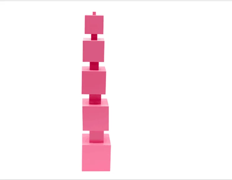 Tiger Montessori Beechwood Pink Tower Educational Toys for Kids