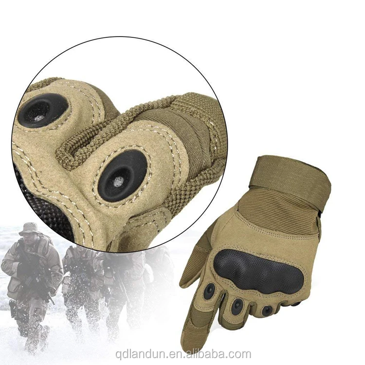Best Black Full Finger Lightweight Military Tactical Gloves For Army