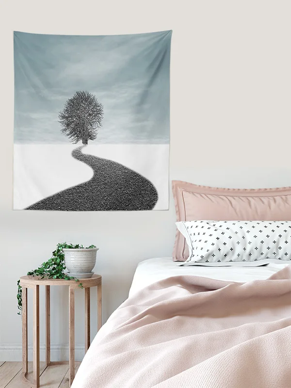 Newest Hot Selling Picture Scenery Mountain Decor Fabric Wall Hanging Tapestry For Home Decorative