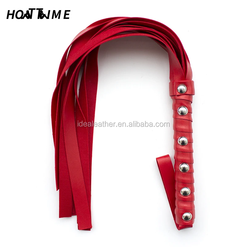 Wholesale Soft PU Leather High Quality Male Sex Bondage Leather Flogger Sex Bdsm Spanking Flogger Whip For Sex Stock