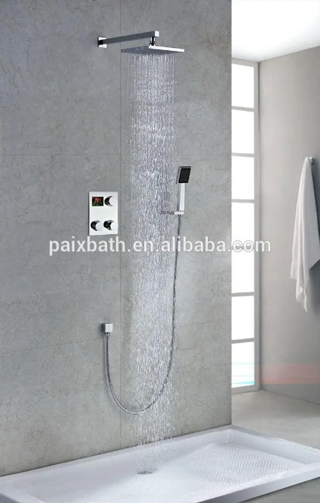 
Hot selling electricity digital display thermostatic bathroom shower faucet 
