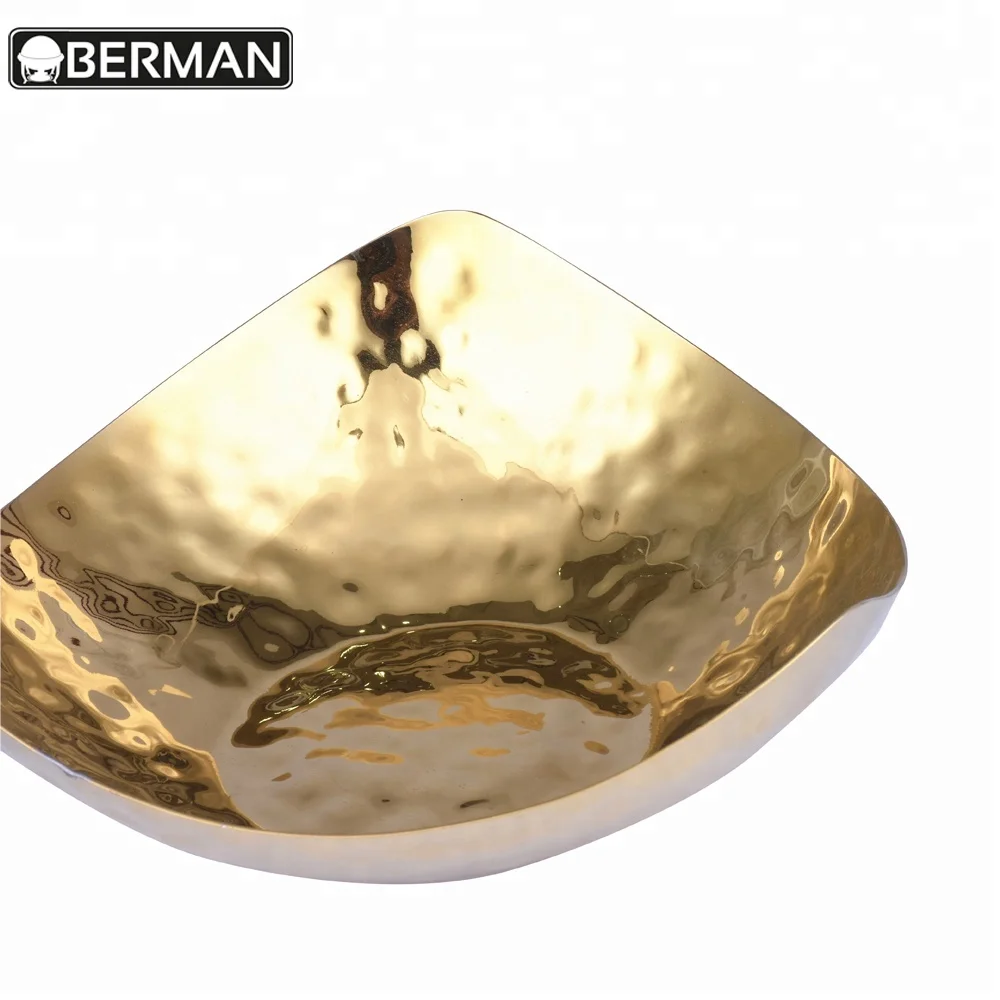 Restaurant equipment price list silver brass antique hammered metal gold plated fruit bowl