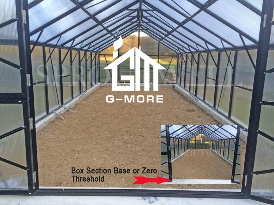 G-MORE Titan/Grange Series, 4M Width/6M Length, High Quality 4 Seasons Aluminum/10MM Polycarbonate Grange Green house(GM32406-G)