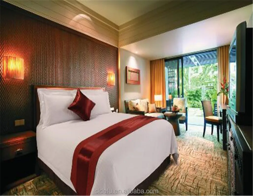 
Hotel Bedding Set Decorative Bed Runner And Cushion Set 