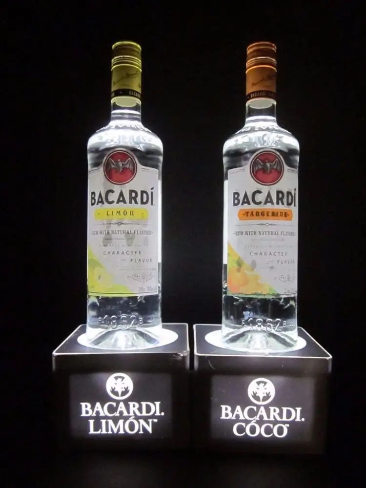 countertop LED beer/vodka/wine bottle glorifier display