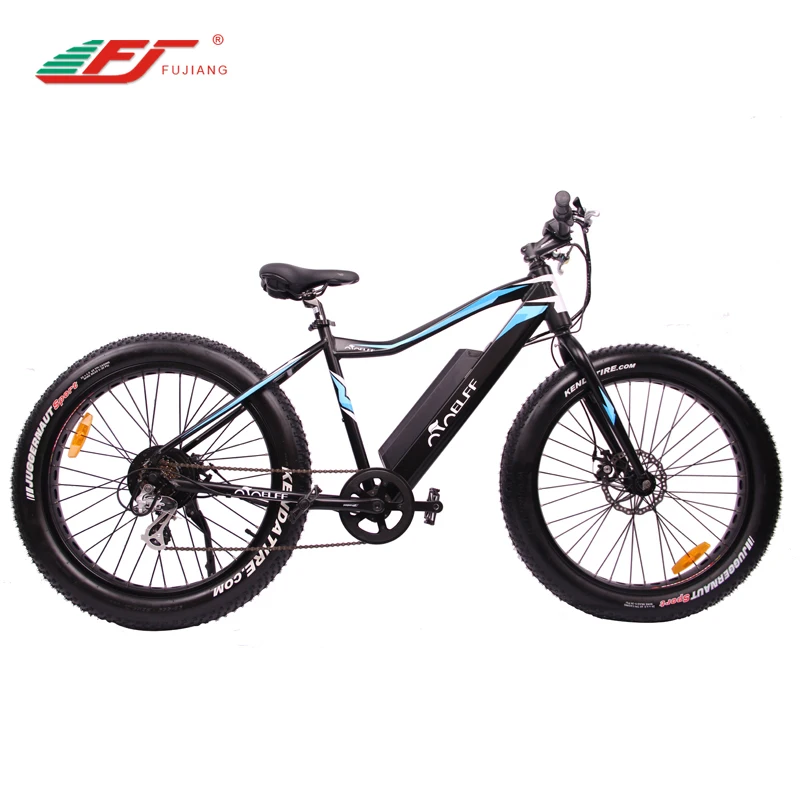 LED 500W 48V Powerful Fat Boy Tire Professional Electric Bmx Bike With Outer 7 Speed