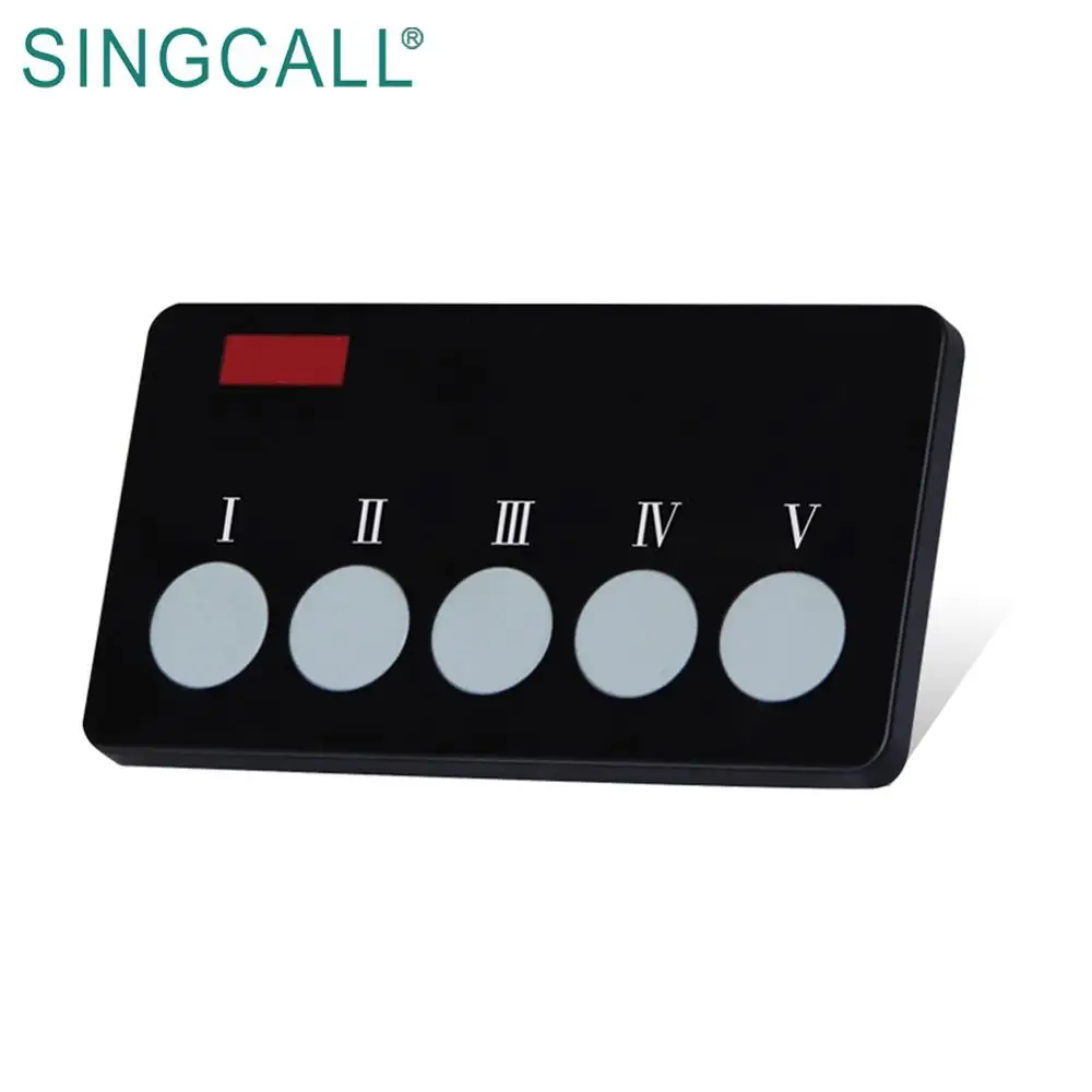 SINGCALL Kitchen Pager Restaurant Call Waiter Button for Taking Food