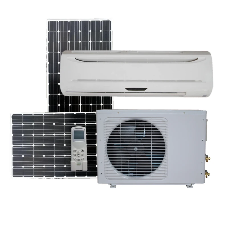 AC DC Dual Power Solar absorption Hybrid Air Conditioner wholesale 9000 18000 24000 Btu with best price