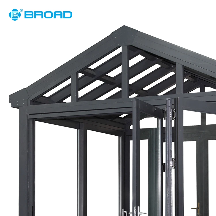 High standard free standing glass room aluminum frame sunroom