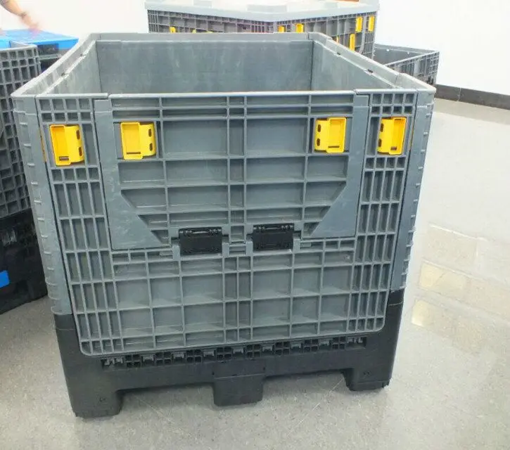 Складная пластиковая коробка для поддонов/большая коробка, пластиковый контейнер/кубическая кислота