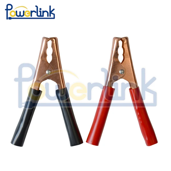 200A Insulated Car Battery Alligator Clip Clamp Black