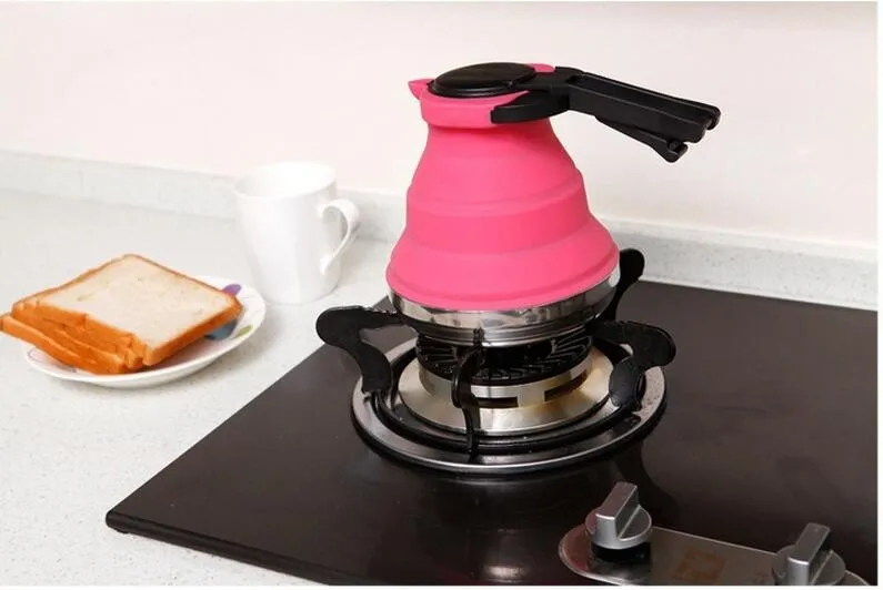 Food grade foldable Silicone kettle/water kettle with high quality