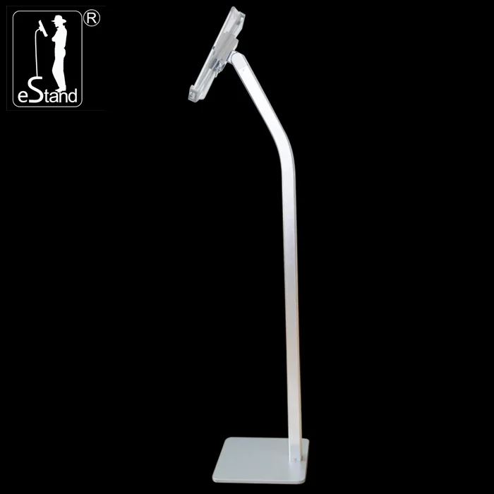 eStand BR22022Q free flooring tablet stand adjustable aluminum clamp for ipad pedestal