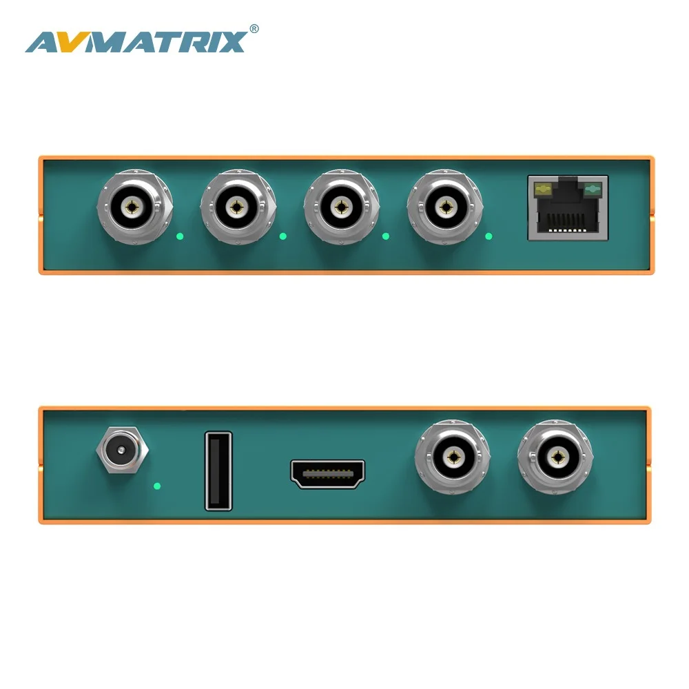 AVMatrix HD SDI Quad Screen Multiviewer With HD 1080p 4 SDI input to 1080i 2 SDI Out and 1 HDMI Out
