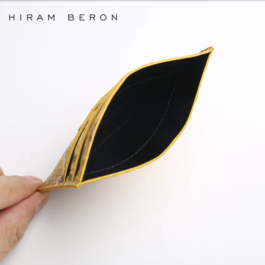 Hot sale Yellow Italian leather wallet case custom logo service