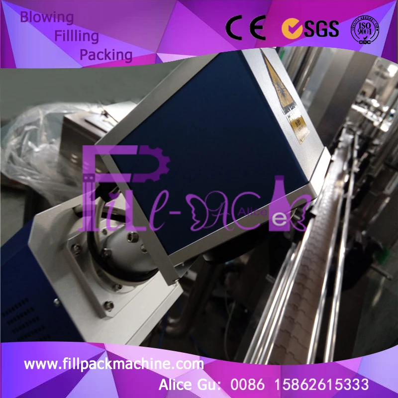 
High precision 400W Laser jet printing line / system / plant for date code 