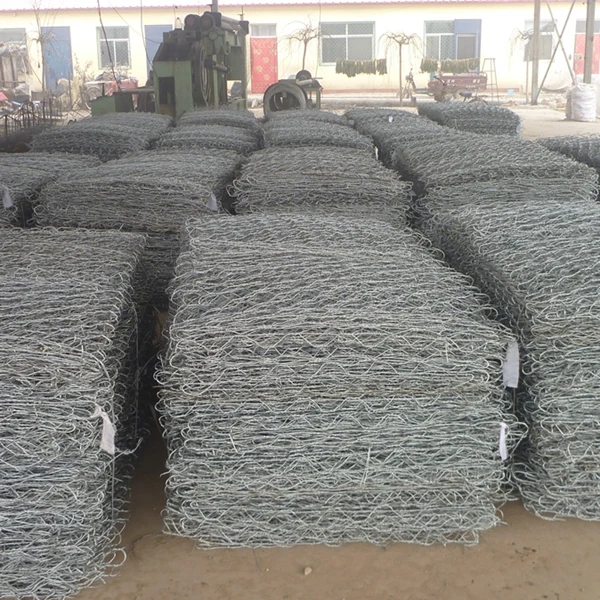 Galvanized/PVC coated/Galfan gabion mesh, gabion box (Anping factory)