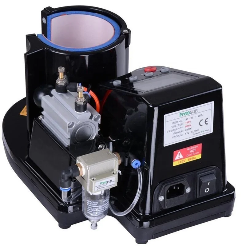 ST-110 2019 Yiwu Factory Pneumatic Mug Sublimation Heat Press Machine  For Custom Mug Printing