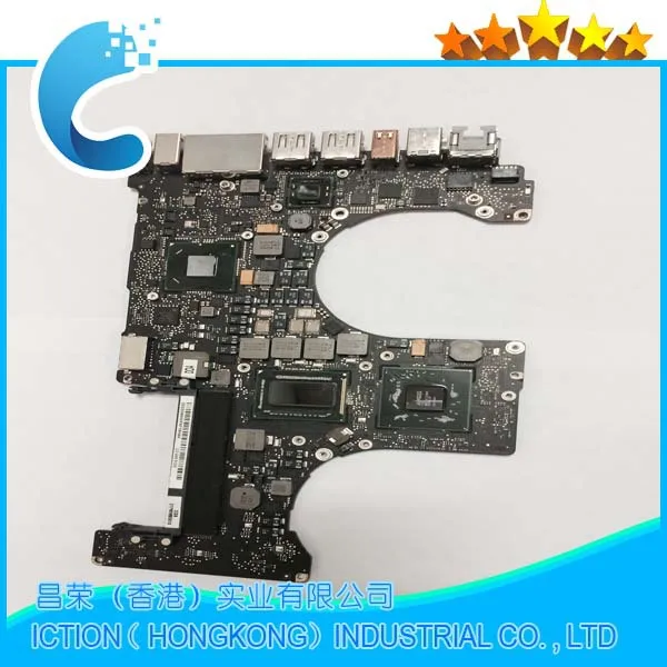 A1286 motherboard for macbook pro A1286 logic board 820-2850-A HM55 DDR3 Intel SLBU4 I5-520M