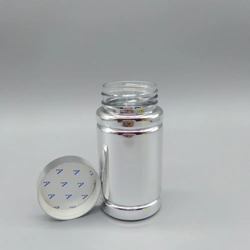 High-end custom-made 100ml 120ml 150ml Gold Plating PET Plastic Bottles Capsule Bottles Container Aluminum Bottle
