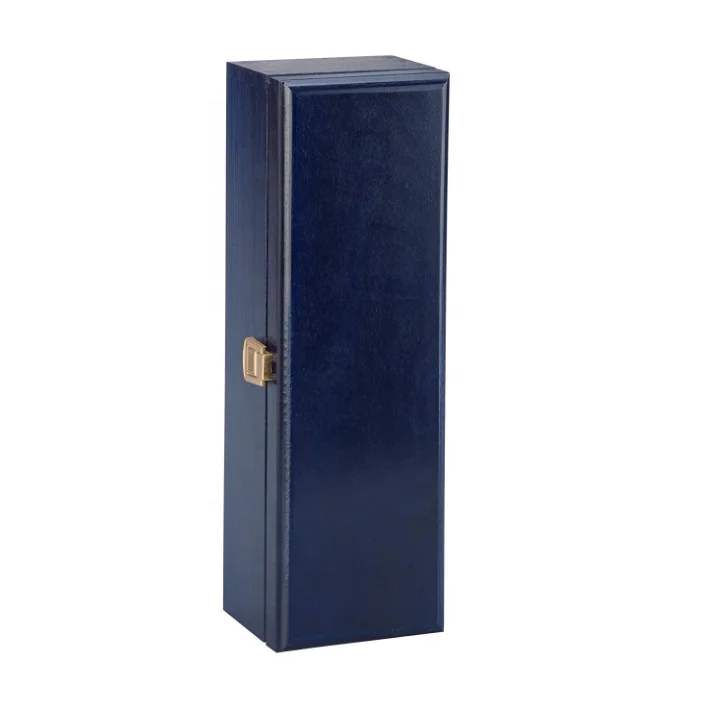 Support custom size printing double-bottled Single bottle  black blue  solid wood red wine box